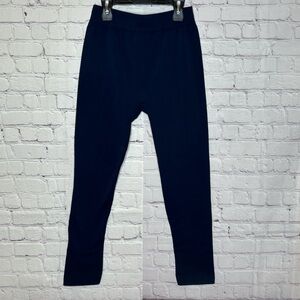 Embrace Your Love Fleece Lined Navy Blue Leggings Size L/XL